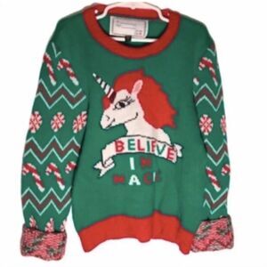 With Love Derek Unicorn Christmas Sweater